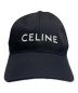 CELINE (セリーヌ) ロゴベースボールキャップ ブラック サイズ:L：54800円