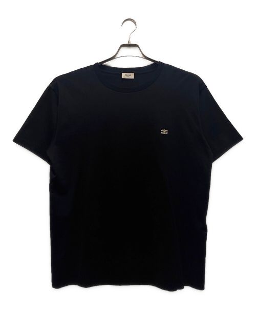 CELINE（セリーヌ）CELINE (セリーヌ) トリオンフ ルーズコットン ジャージー Tシャツ ブラック サイズ:Mの古着・服飾アイテム