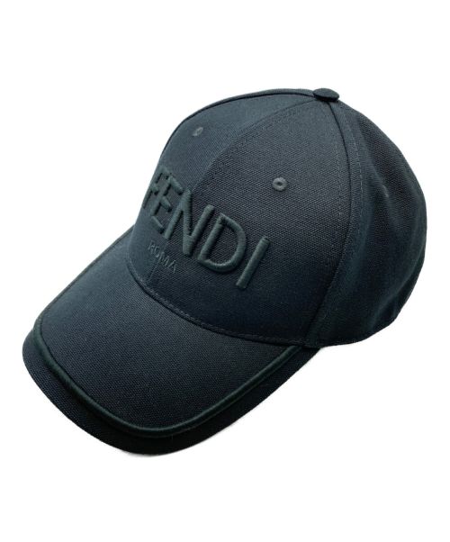 FENDI（フェンディ）FENDI (フェンディ) キャップ ブラック サイズ:59cmの古着・服飾アイテム