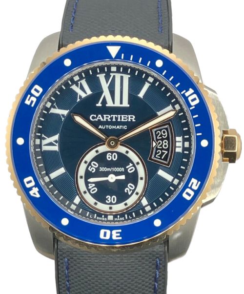 Cartier（カルティエ）Cartier (カルティエ) カリブル・ドゥ・カルティエ・ダイバー 青文字盤 サイズ:42㎜の古着・服飾アイテム