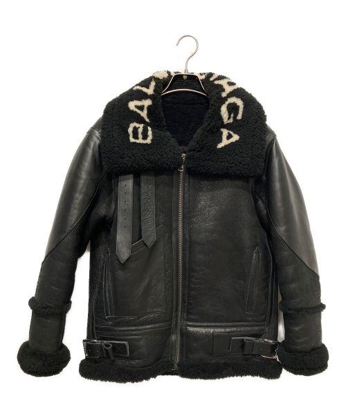 BALENCIAGA（バレンシアガ）BALENCIAGA (バレンシアガ) Shearling Bombadier ブラック サイズ:36の古着・服飾アイテム