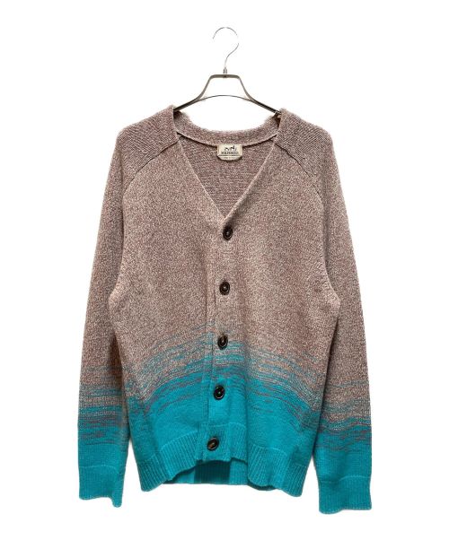 HERMES（エルメス）HERMES (エルメス) 22AW mouline ombre crewneck sweater/ムーリーヌオンブルクルーネックセーター ピンク サイズ:XLの古着・服飾アイテム