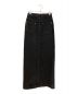 JOHN LAWRENCE SULLIVAN (ジョンローレンスサリバン) Washed denim zipped long skirt ブラック サイズ:XS：24800円