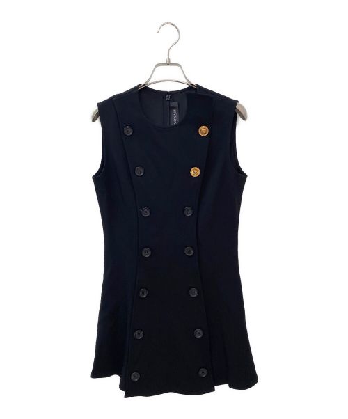 VERSACE（ヴェルサーチ）VERSACE (ヴェルサーチェ) エレガントドレス ブラック サイズ:38の古着・服飾アイテム