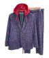 ETRO（エトロ）の古着「チェック柄セミトラディッショナルスーツ/Comfortetro Hooded Men's Blazer Jacket」｜ネイビー