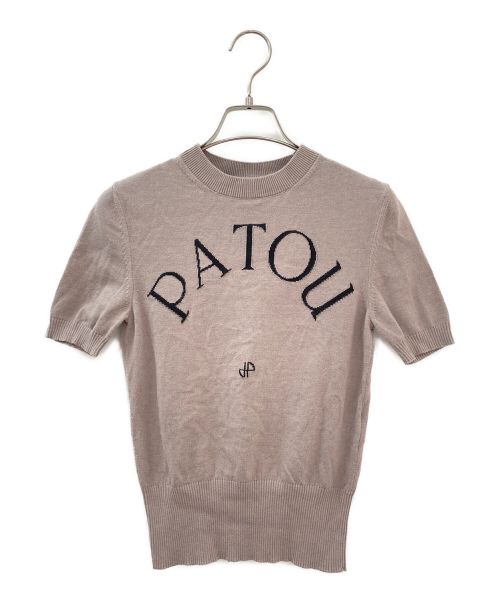 patou（パトゥ）patou (パトゥ) ジャカードニットトップ グレー サイズ:XSの古着・服飾アイテム