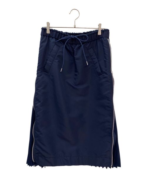 sacai（サカイ）sacai (サカイ) Nylon Twill Skirt ネイビー サイズ:3の古着・服飾アイテム