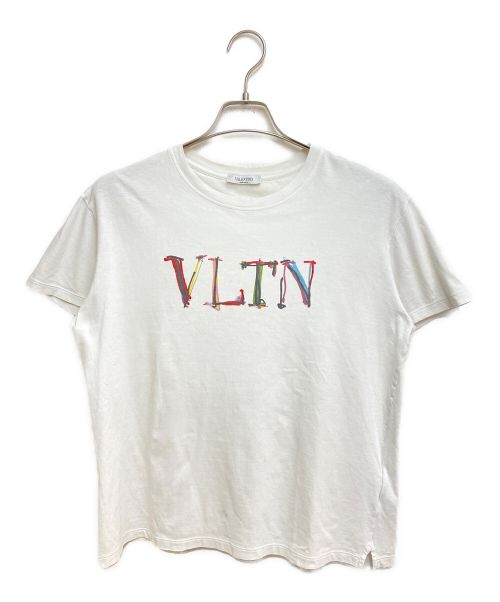 VALENTINO（ヴァレンティノ）VALENTINO (ヴァレンティノ) VLTN ロゴTシャツ ホワイト サイズ:Sの古着・服飾アイテム