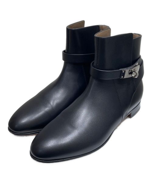 HERMES（エルメス）HERMES (エルメス) ネオ ショート ブーツ ブラック サイズ:38の古着・服飾アイテム