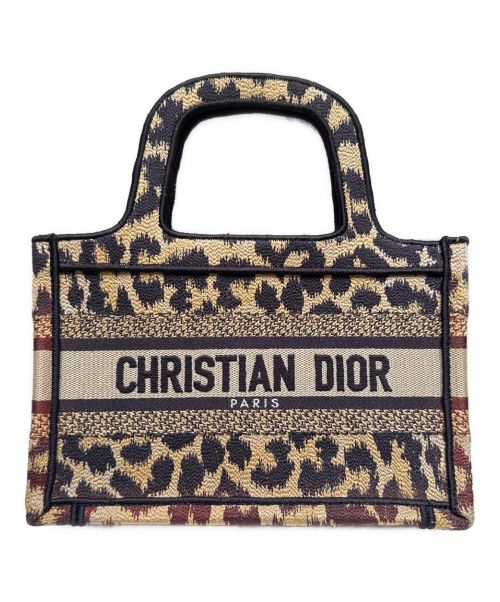 Christian Dior（クリスチャン ディオール）Christian Dior (クリスチャン ディオール) ブックトート ブラック×ベージュ サイズ:ミニの古着・服飾アイテム