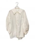 COMME des GARCONS GIRLコムデギャルソンガール）の古着「ビッグカラーボリュームシャツ」｜ホワイト