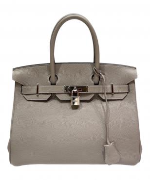 Birkin 30/バーキン30/トゴ/トゥルティエールグレー/シルバー金具/A刻印：2017年/ハンドバッグ