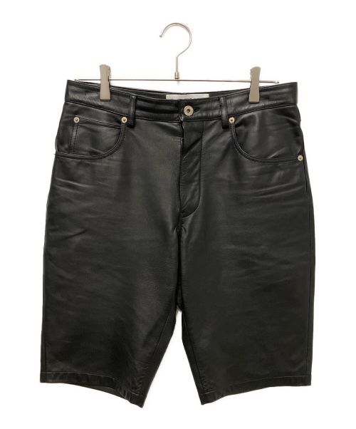 LOEWE（ロエベ）LOEWE (ロエベ) レザーパンツ ブラック サイズ:46の古着・服飾アイテム