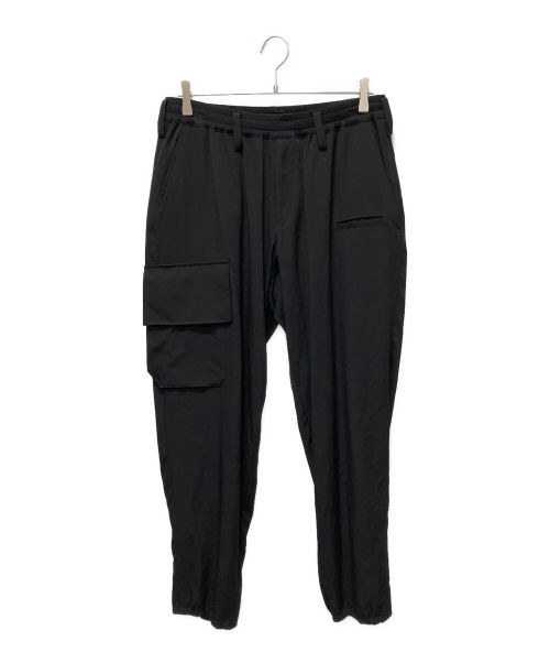 Yohji Yamamoto pour homme（ヨウジヤマモト プールオム）Yohji Yamamoto pour homme (ヨウジヤマモト プールオム) RE GABARDINE Z-RIB FLAP P PANTS ブラック サイズ:2の古着・服飾アイテム