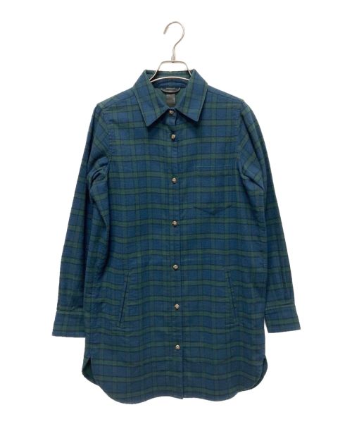 CHROME HEARTS（クロムハーツ）CHROME HEARTS (クロムハーツ) シルバーボタンネルシャツ グリーン サイズ:Sの古着・服飾アイテム