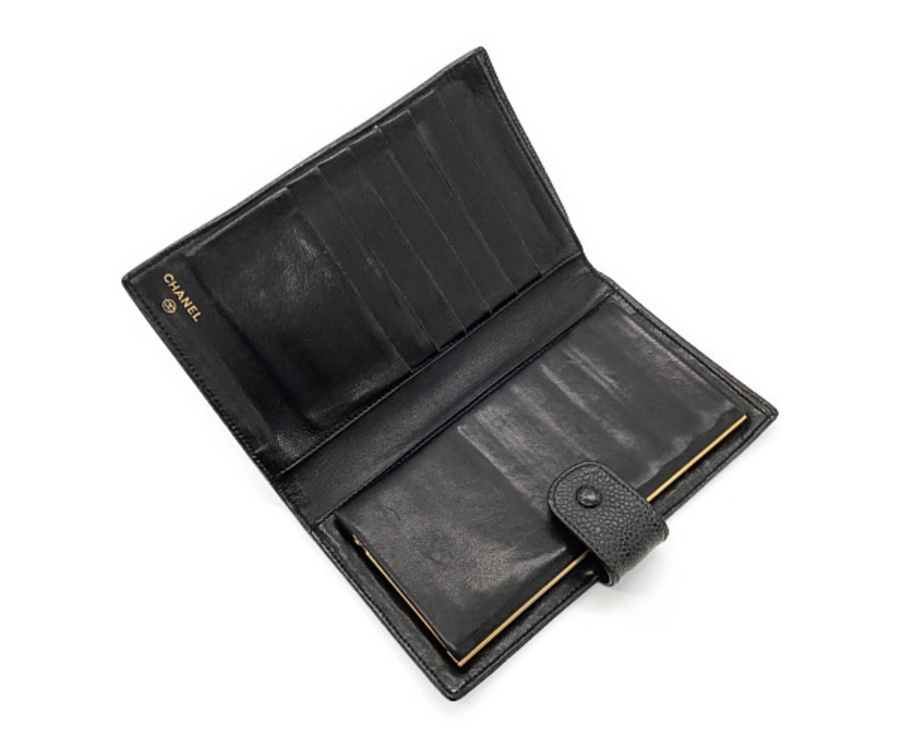 中古・古着通販】CHANEL (シャネル) 長財布 ブラック 3338437