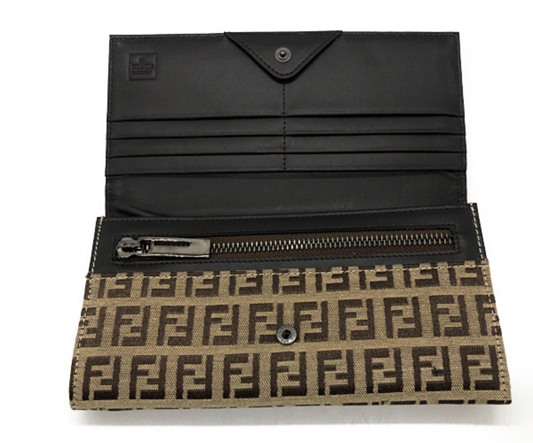 中古・古着通販】FENDI (フェンディ) 長財布 ベージュ ズッキーノ