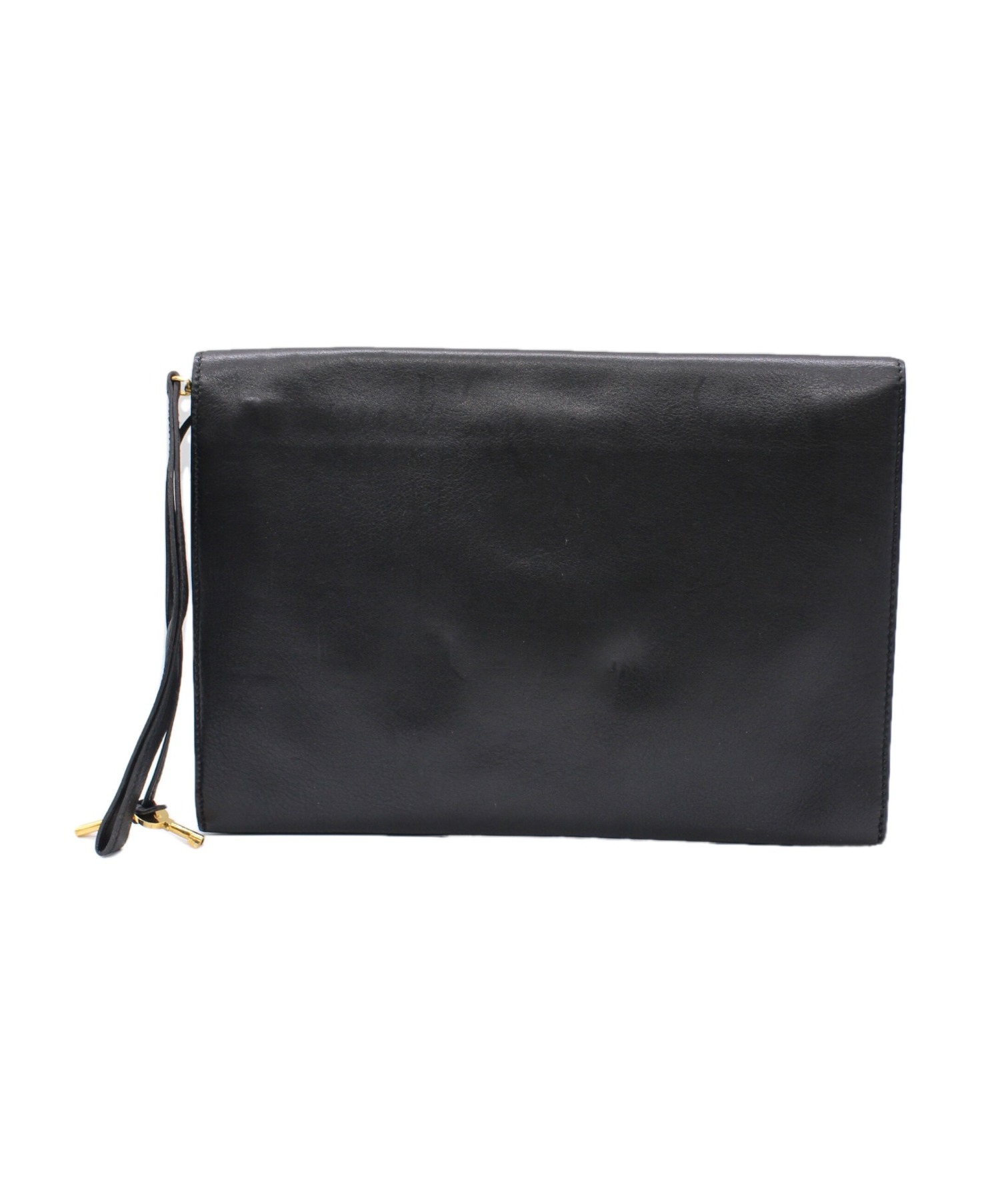 【希少】HERMES I エルメス / クラッチバッグ 中古・古着通販】HERMES (エルメス) クラッチバッグ ブラック サイズ