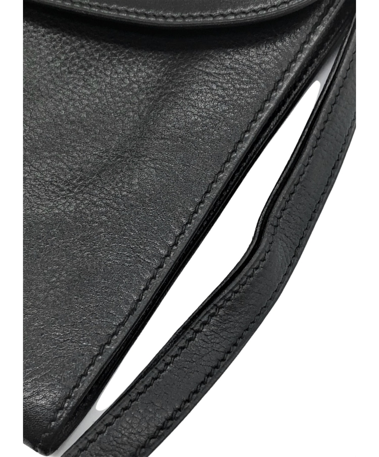 中古・古着通販】HERMES (エルメス) クラッチバッグ ブラック サイズ