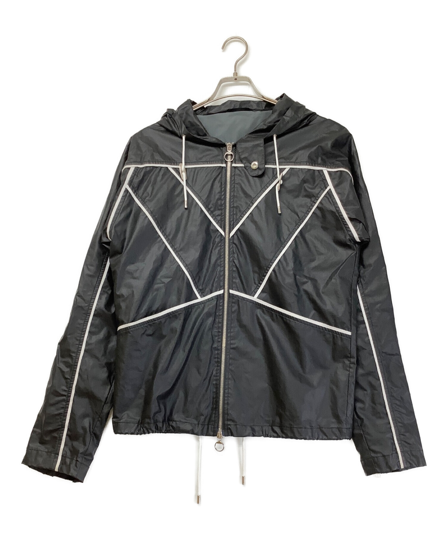 中古・古着通販】GUCCI (グッチ) ナイロンフーディジャケット グレー 