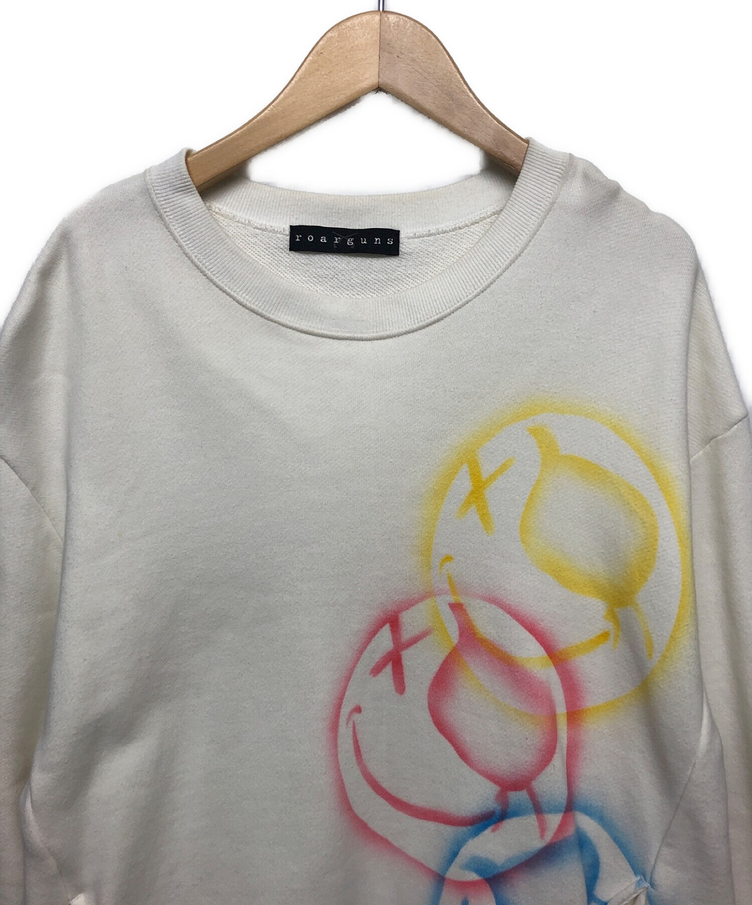 中古・古着通販】ROARGUNS (ロアーガンズ) スウェット ホワイト サイズ