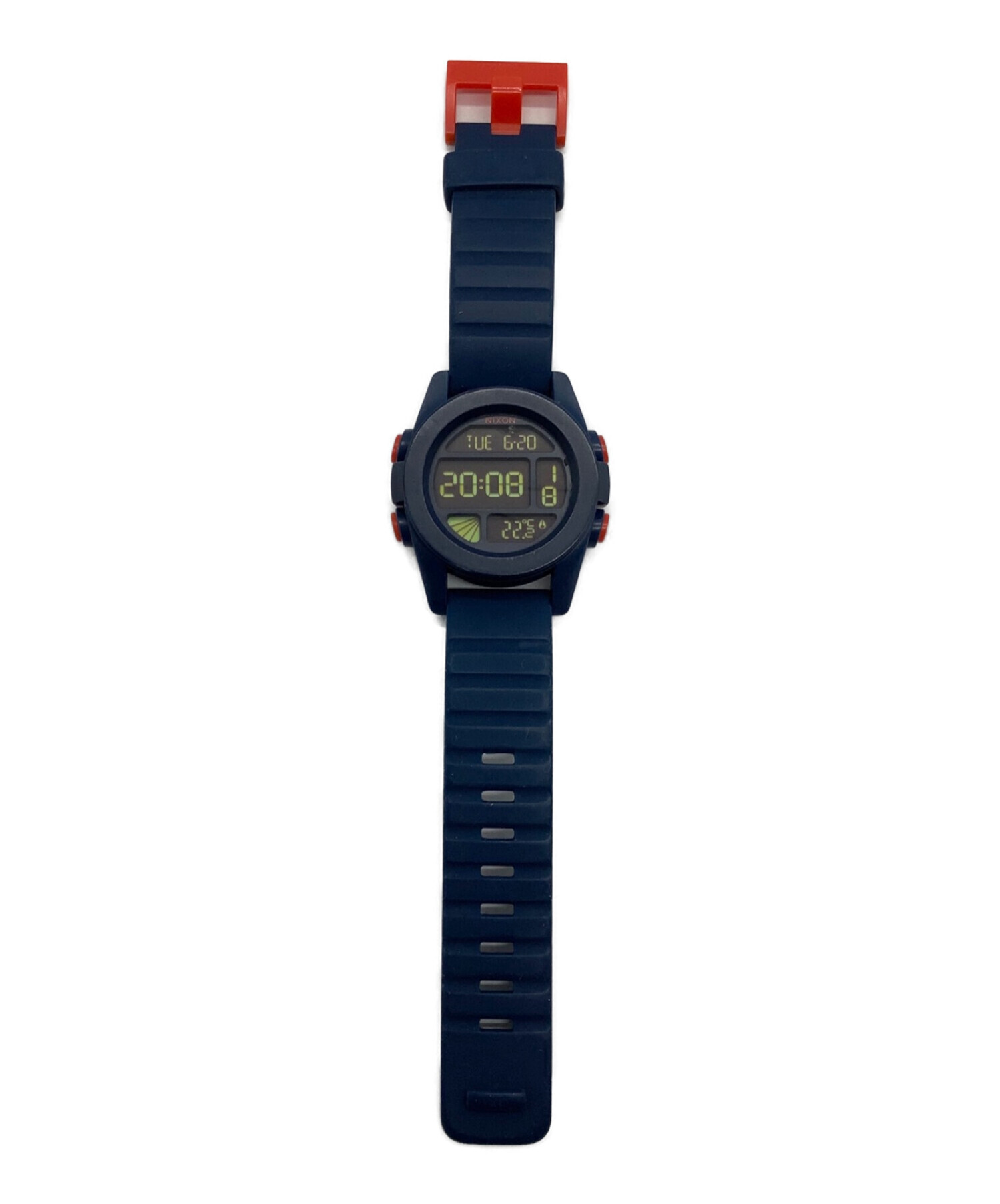 中古・古着通販】NIXON (ニクソン) 腕時計 ラバー デジタル ネイビー 