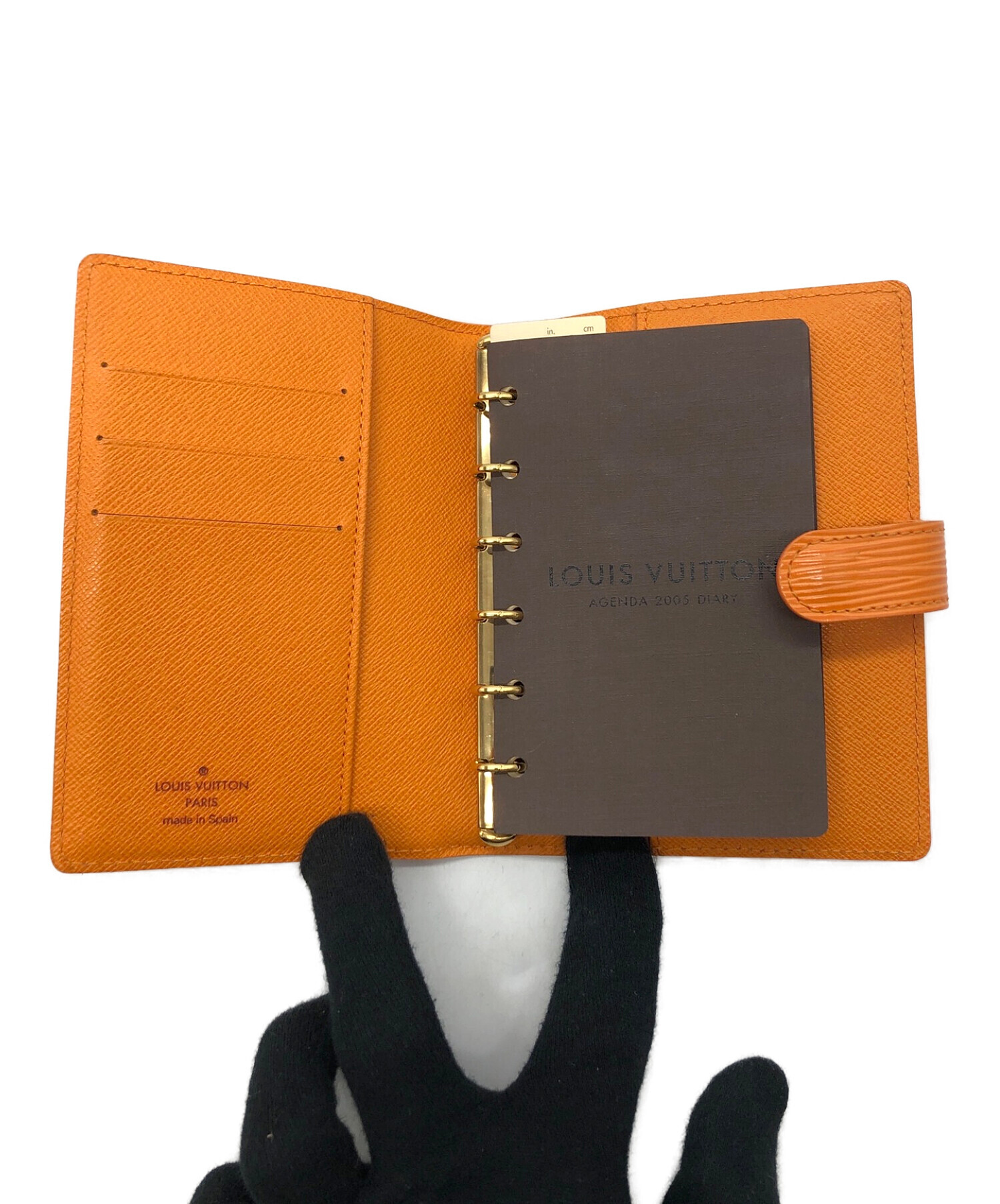 ルイヴィトン 手帳カバー エピ オレンジ 中古・古着通販】LOUIS