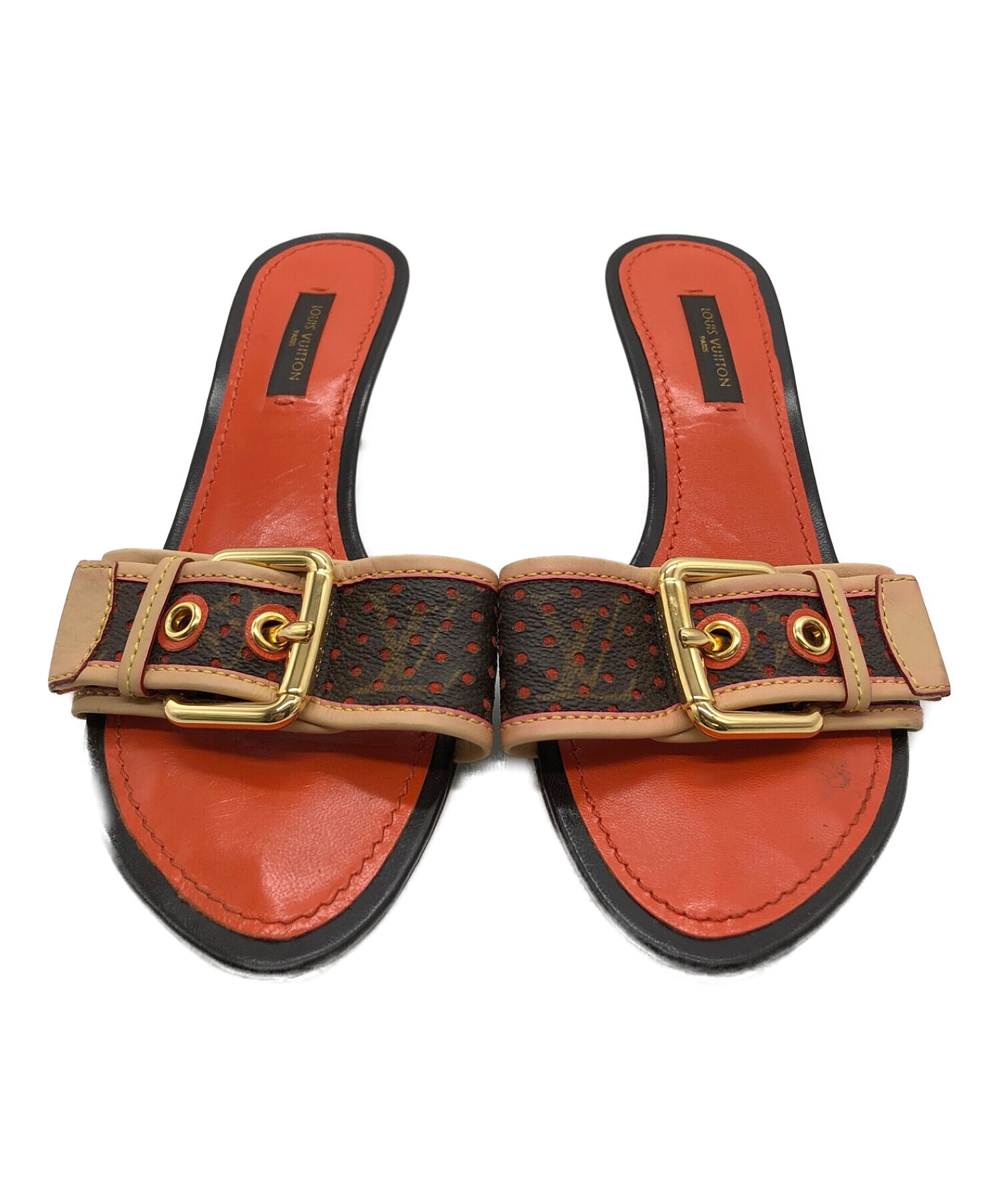 中古・古着通販】LOUIS VUITTON (ルイ ヴィトン) ミュール オレンジ