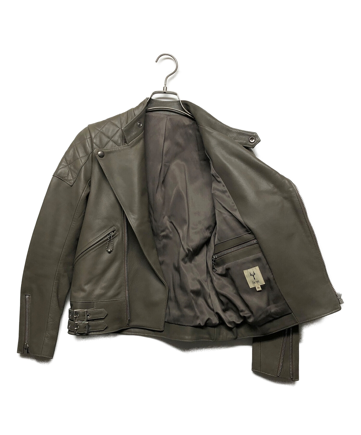Scye ライダースジャケット