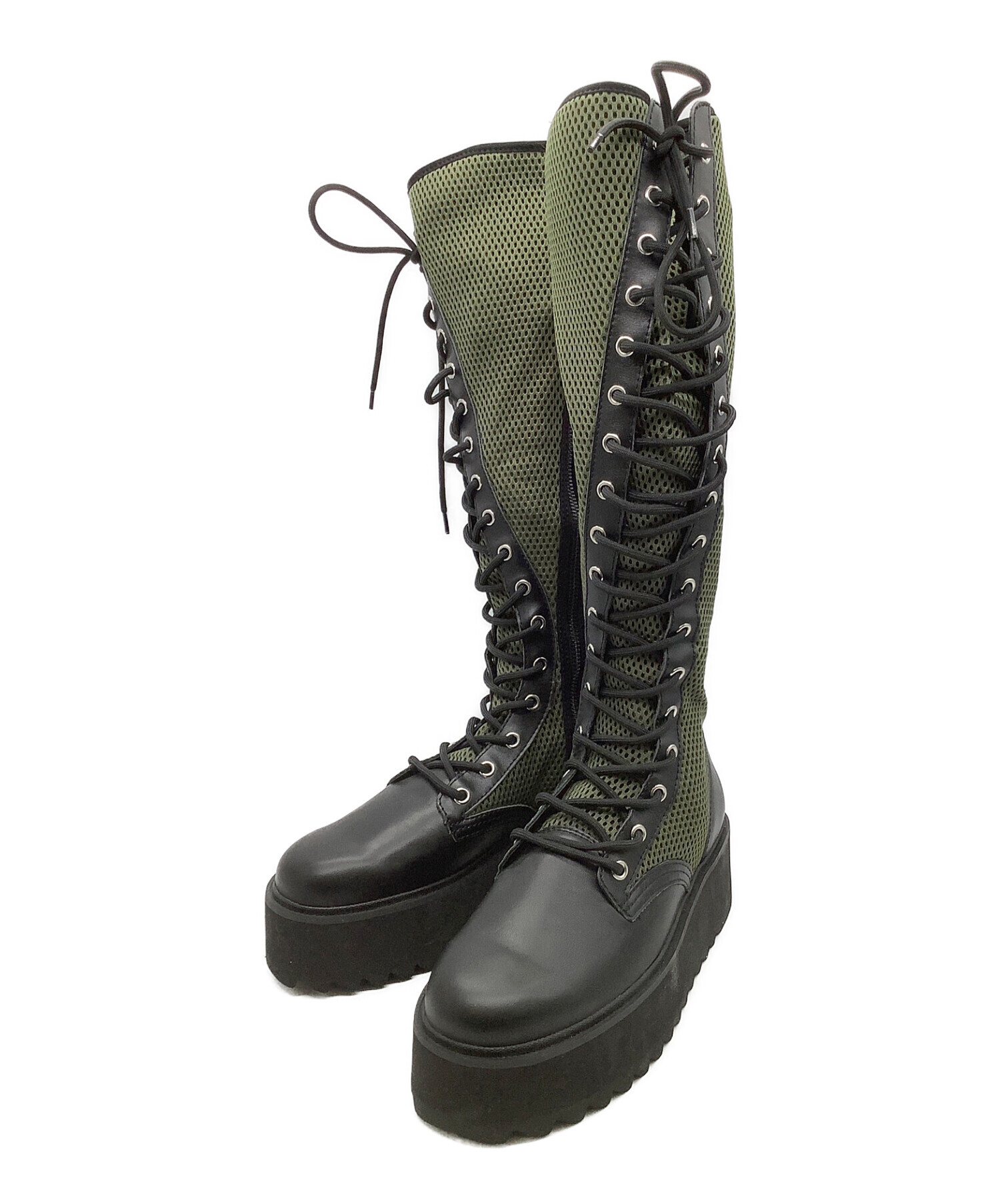 LIMI feuリミフゥPolyester Mesh 17Hole Boots LIMI feu リミフゥPolyester Mesh 17Hole Boots - メルカリ