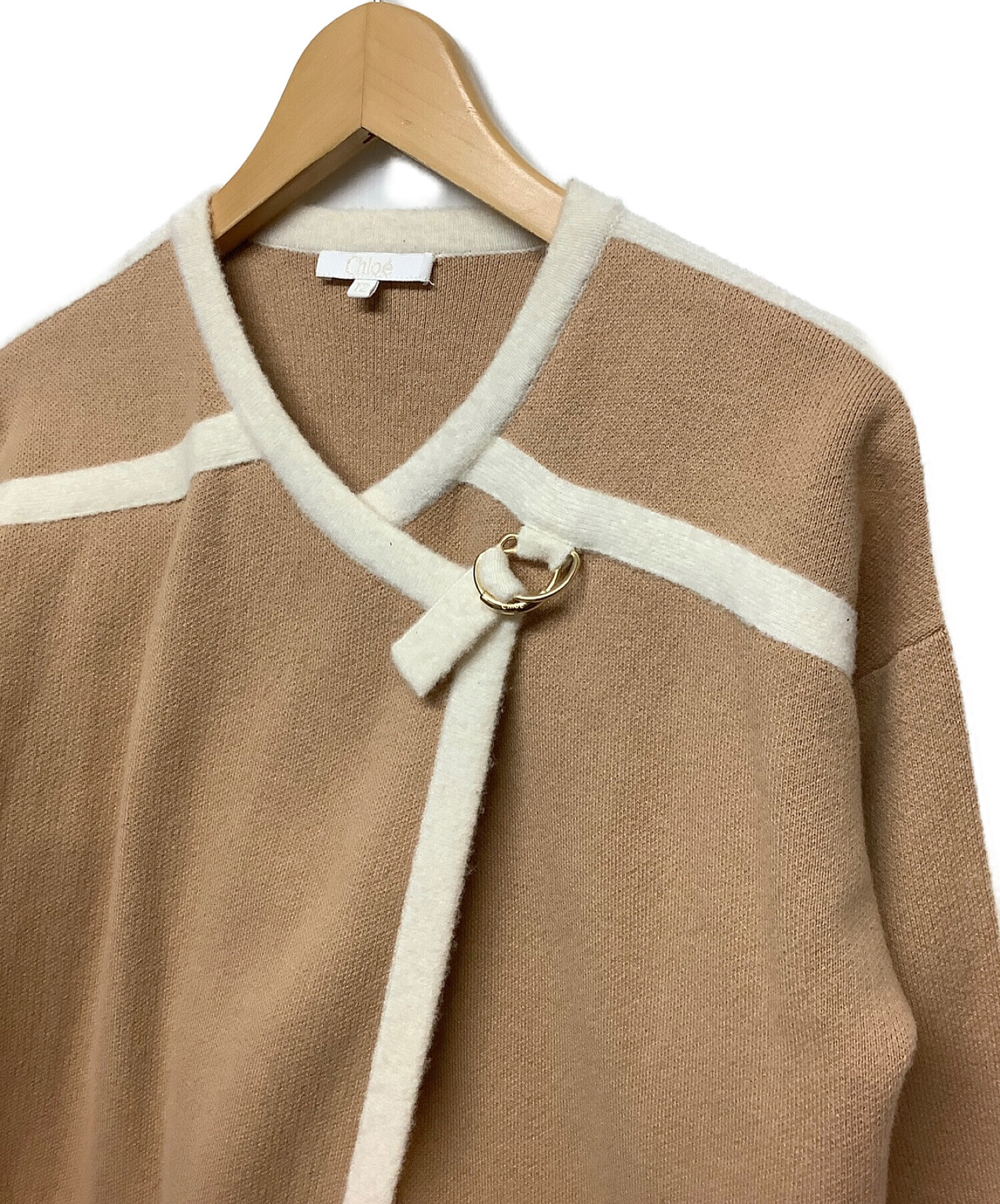 中古・古着通販】Chloe (クロエ) ニットコート ベージュ