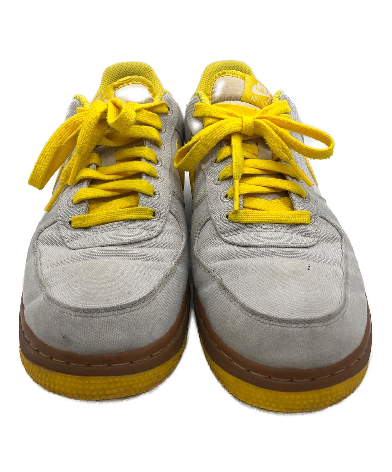 Nike バスケットボールシューズ グレー/イエロー 中古・古着通販】NIKE (ナイキ) スニーカー グレー×イエロー サイズ