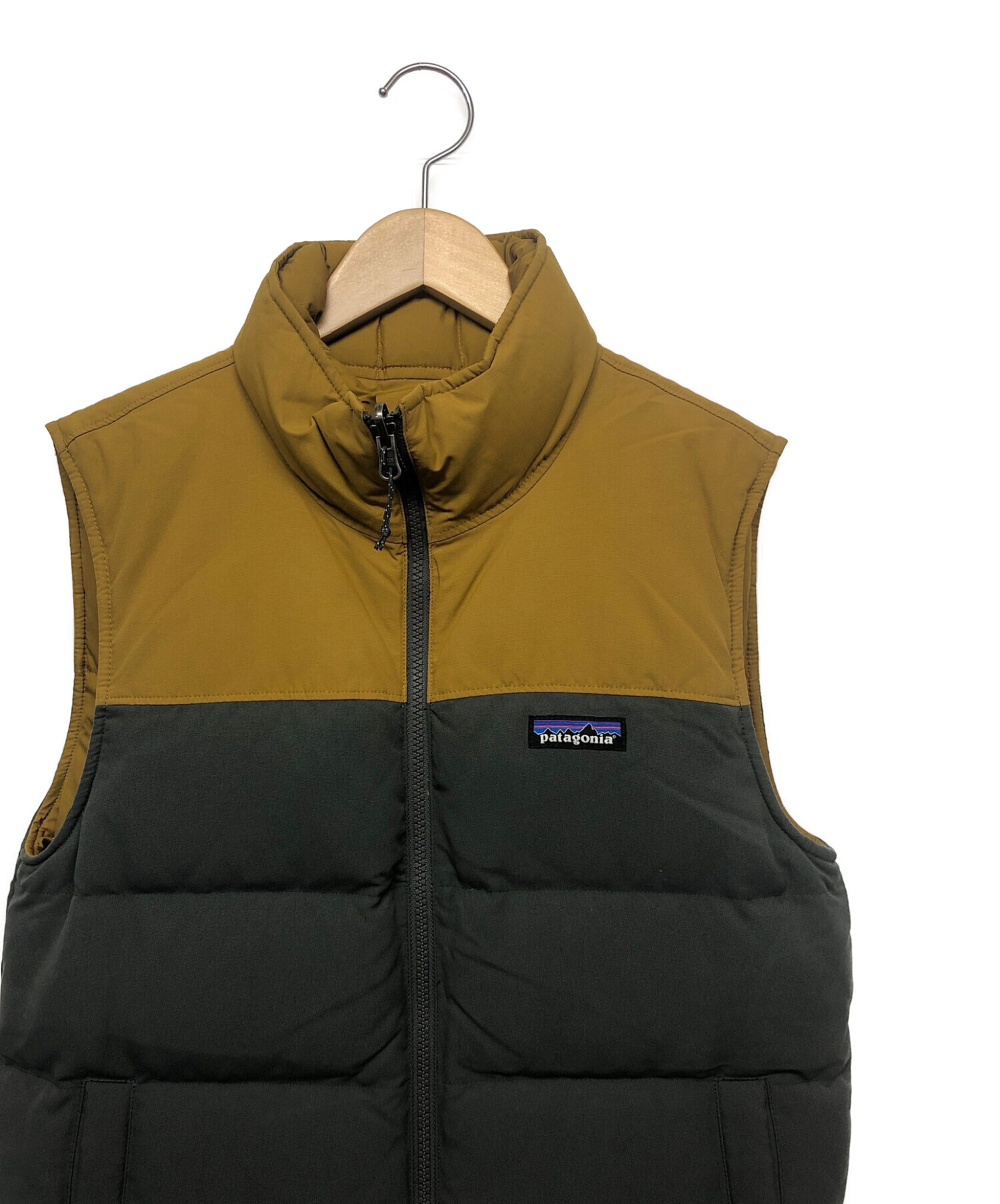 Patagonia リバーシブル ビビーダウンベスト ベージュ/ブラウン