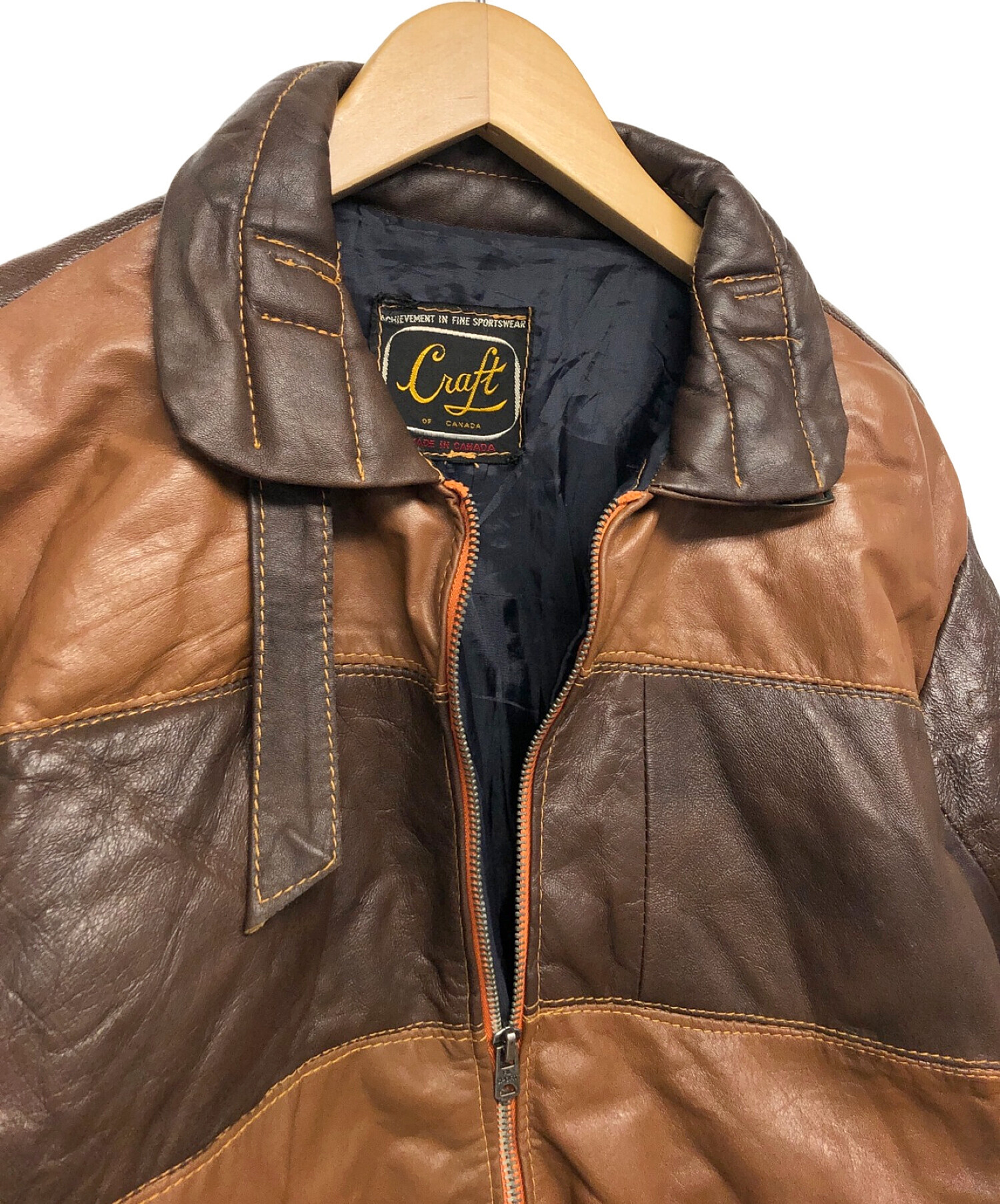 中古・古着通販】Craft OF CANADA (Craft OF CANADA) レザーブルゾン