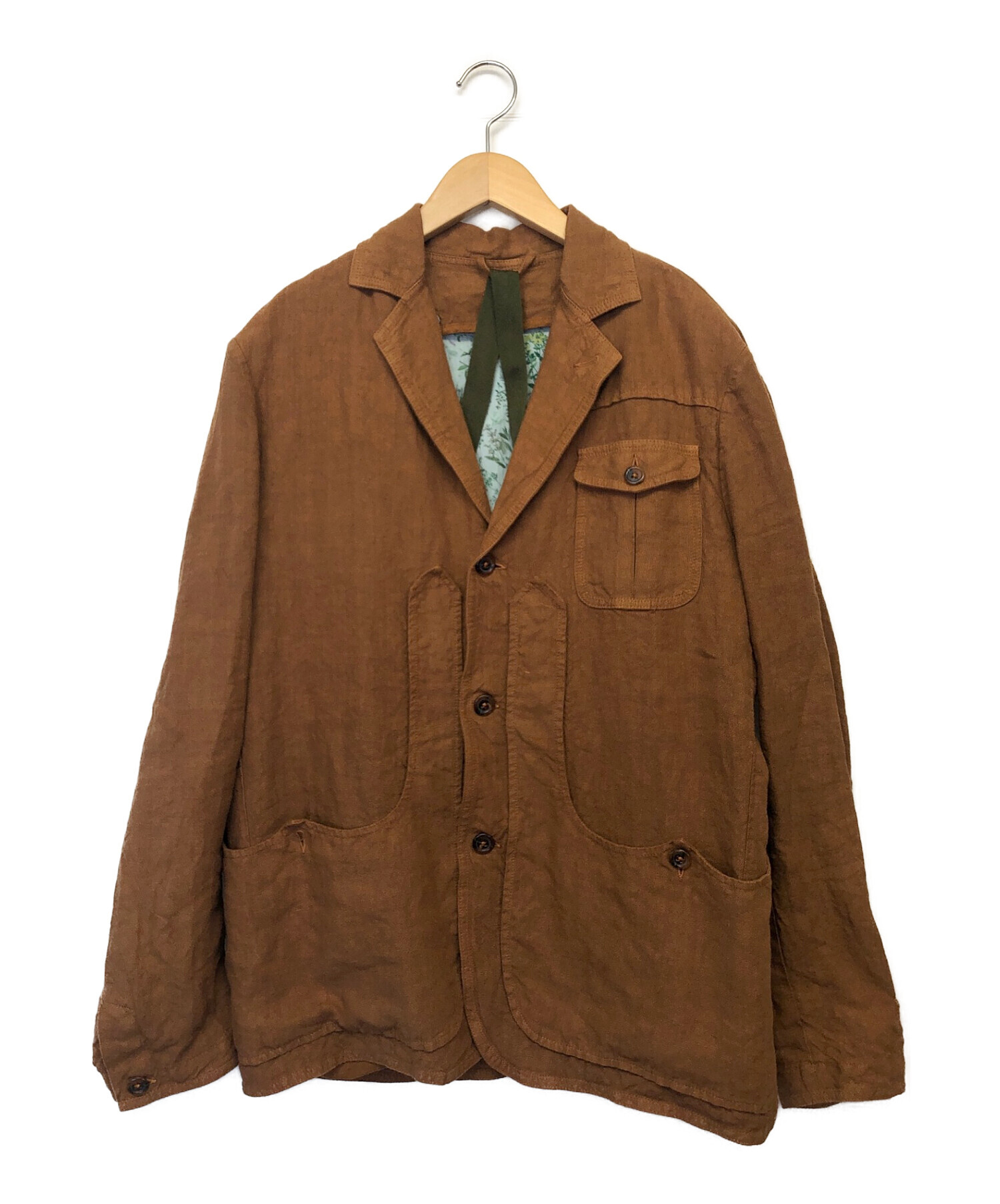 CAPALBIO カパルビオ ジャケット 44 ブラウン メンズ 中古・古着通販】CAPALBIO (カパルビオ) ジャケット ブラウン サイズ:M