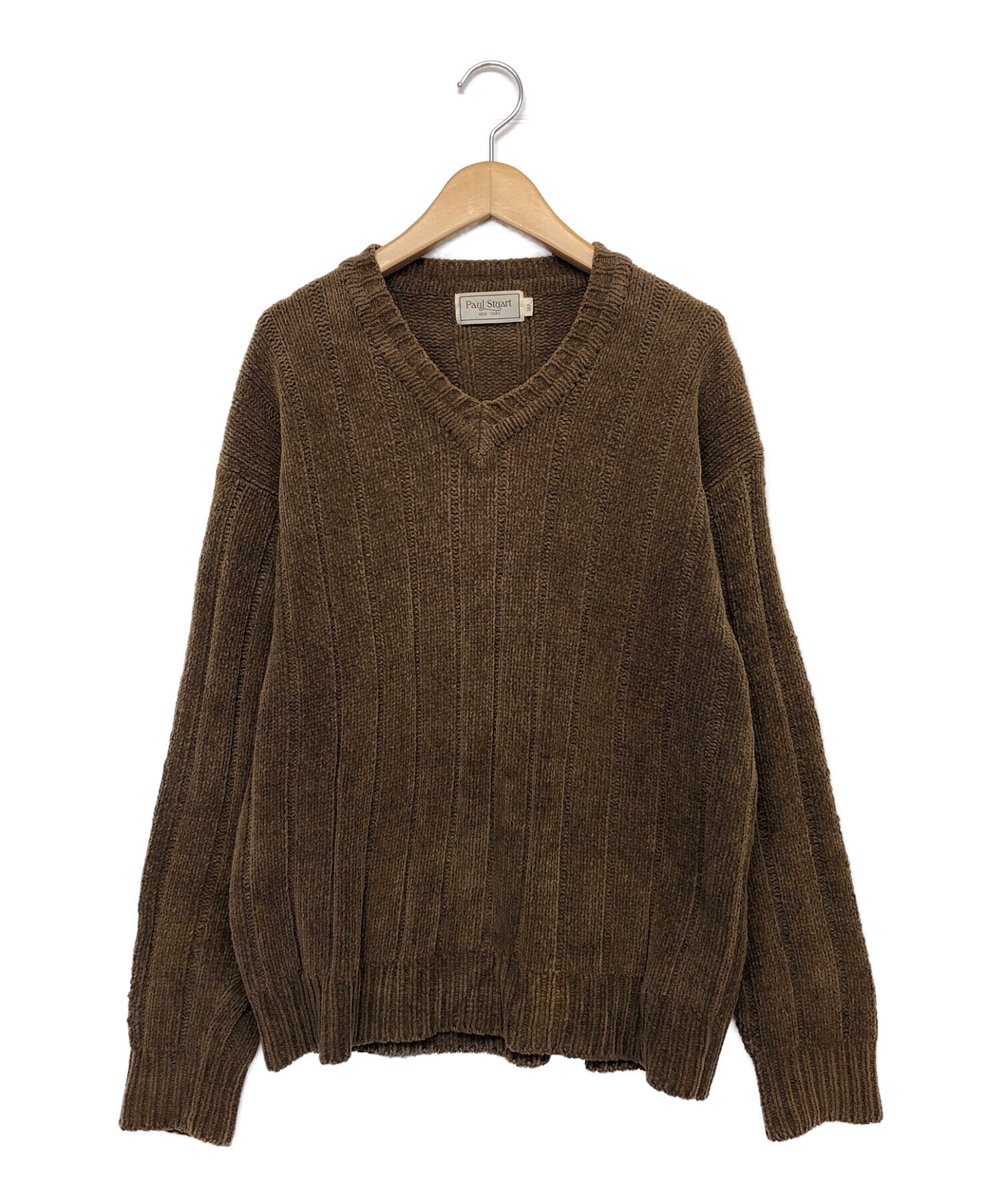 中古・古着通販】Paul Stuart (ポールスチュアート) ニット ブラウン  