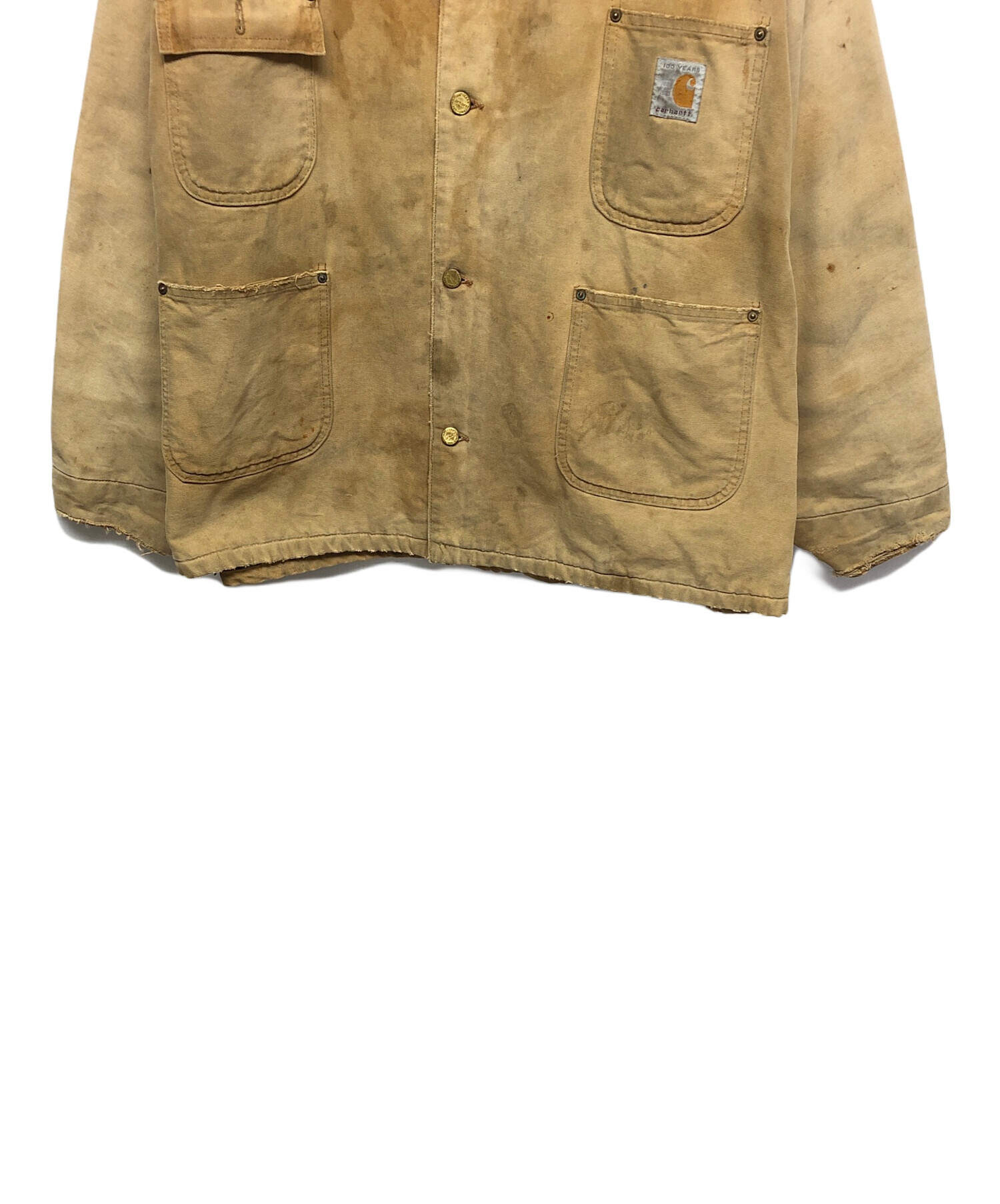 中古・古着通販】CarHartt (カーハート) カバーオール ベージュ サイズ