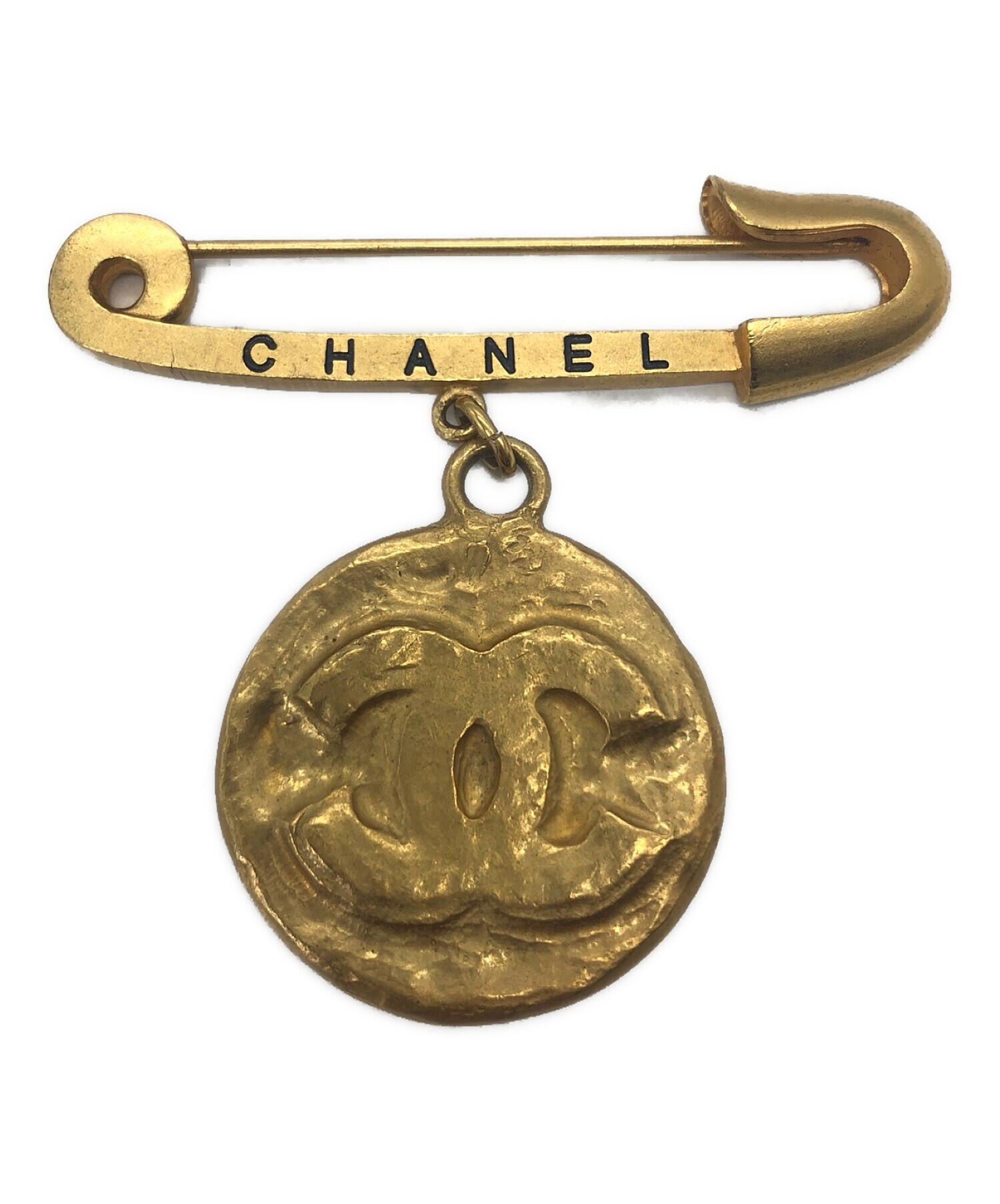 CHANEL ゴールド ヴィンテージ　ブローチ 中古・古着通販】CHANEL (シャネル) ヴィンテージブローチ ゴールド