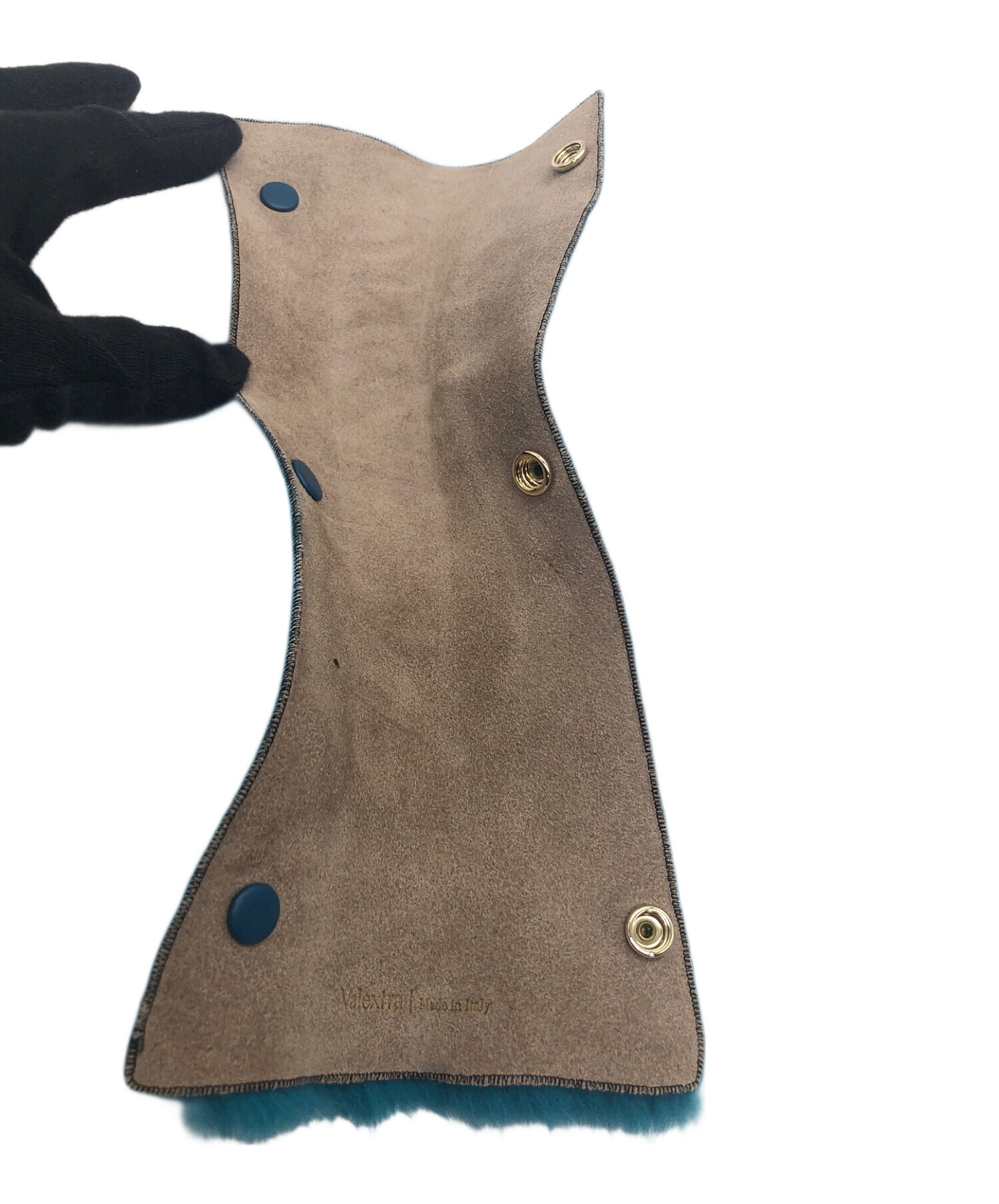 希少✨美品✨Valextra ヴァレクストラ ハンドルカバー　ミンクファー　革 ヴァレクストラのハンドル形状にあわせて設計したミンクハンドルカバー