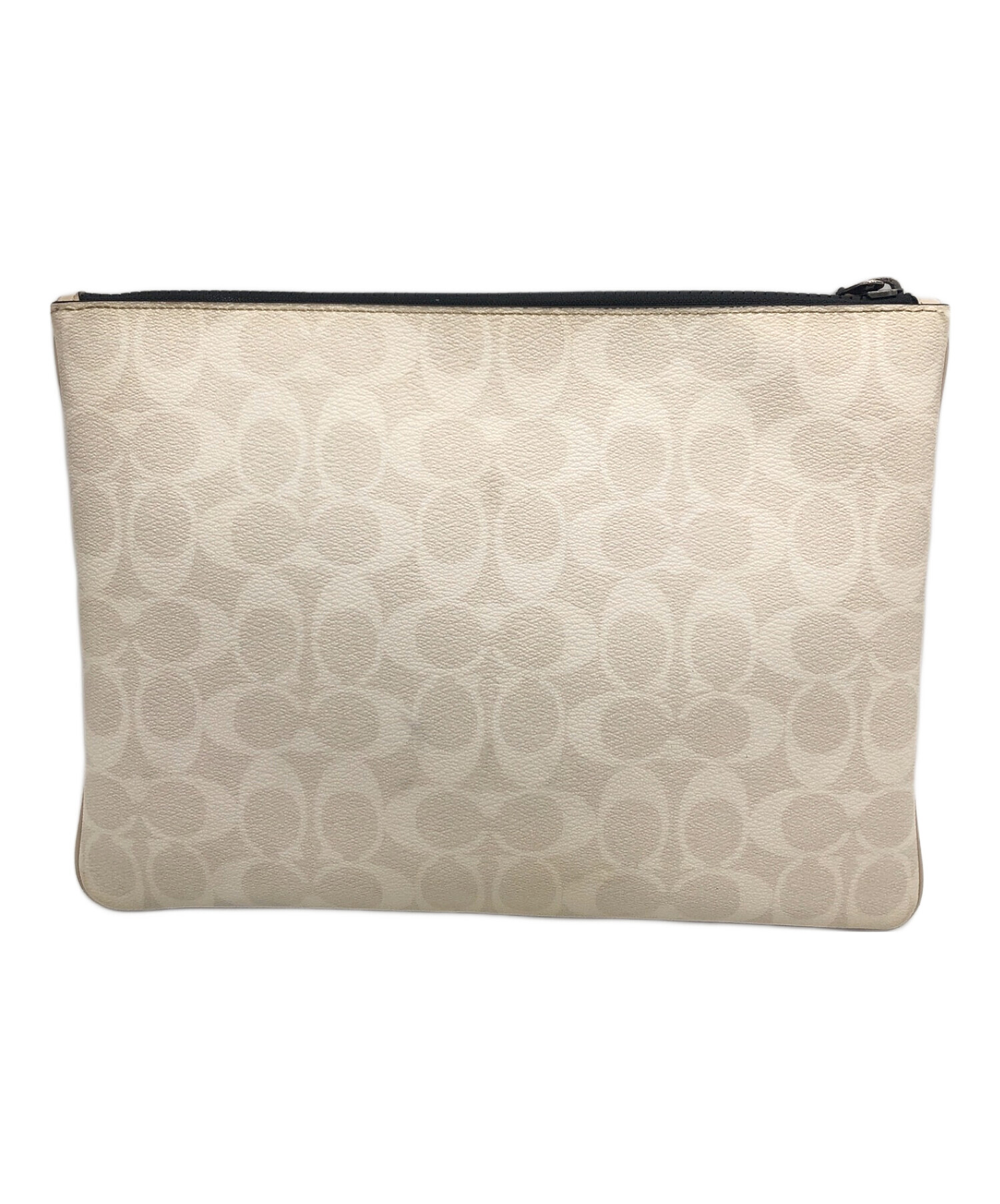 中古・古着通販】COACH (コーチ) クラッチバッグ ホワイト 中古・古着通販】COACH (コーチ) クラッチバッグ ホワイト