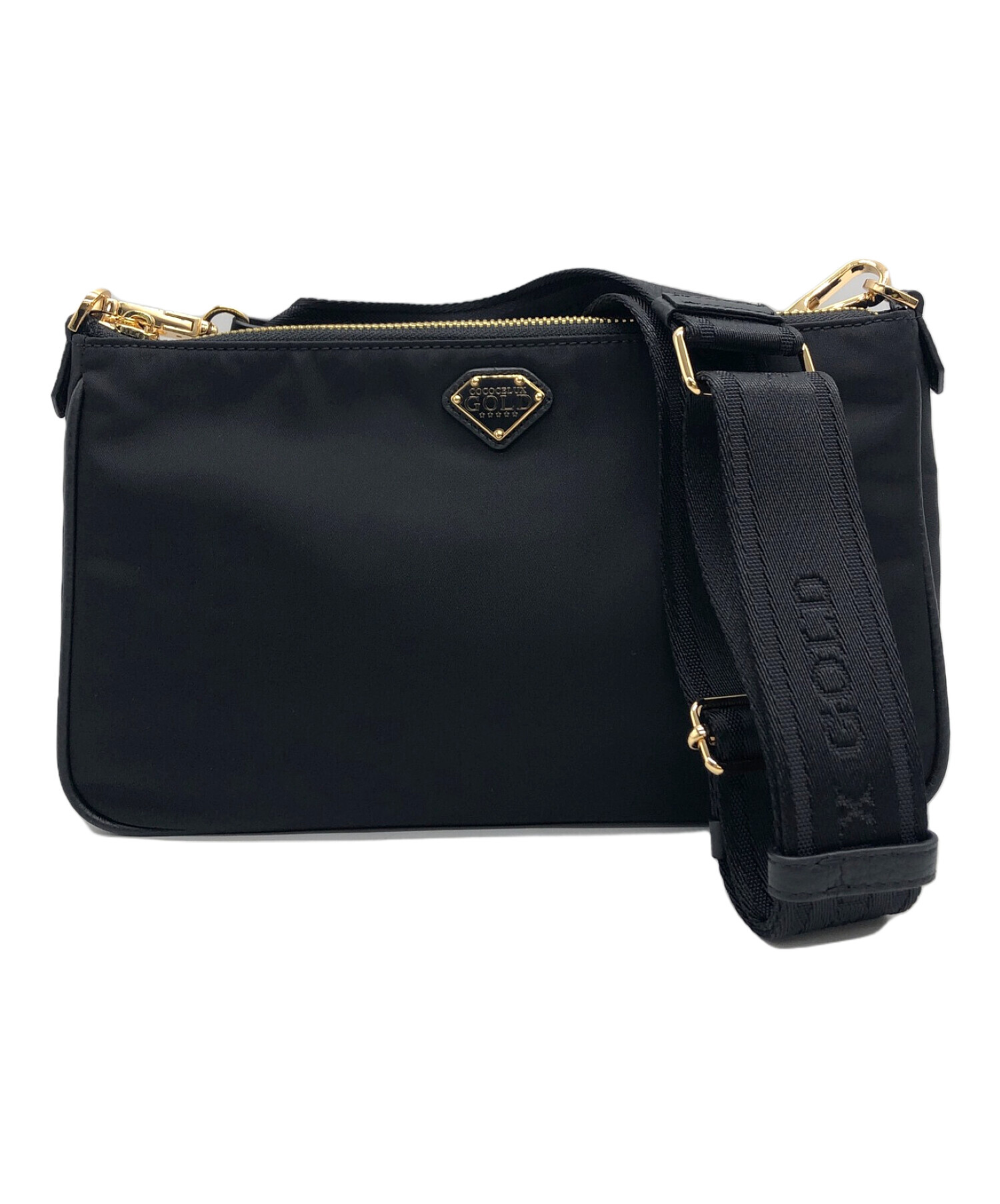 COCOCELUX GOLD ショルダーバッグ ブラック レディース 1558 COCOCELUX GOLD ショルダーバッグ ブラック レディース 1558