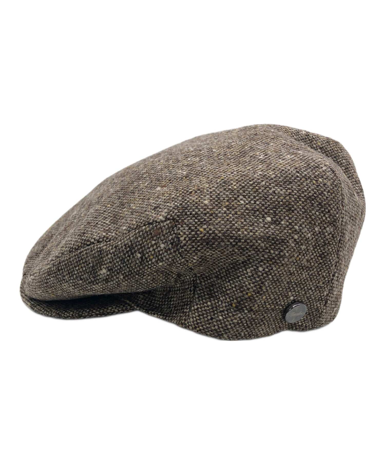 Borsalino ボルサリーノ　羊革　ハンチング　ダークブラウン 中古・古着通販】BORSALINO (ボルサリーノ) ハンチング ブラウン