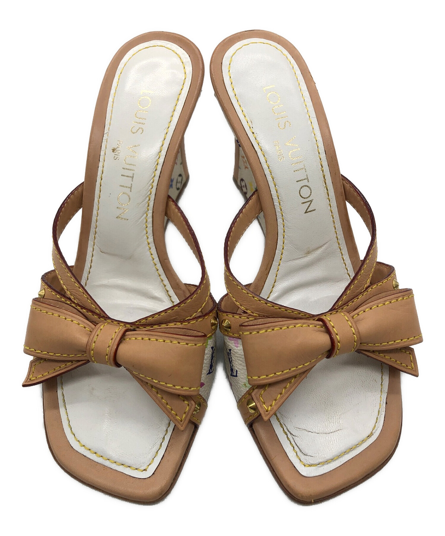 Louis Vuitton ホワイトサンダル 34サイズ 【公式通販】