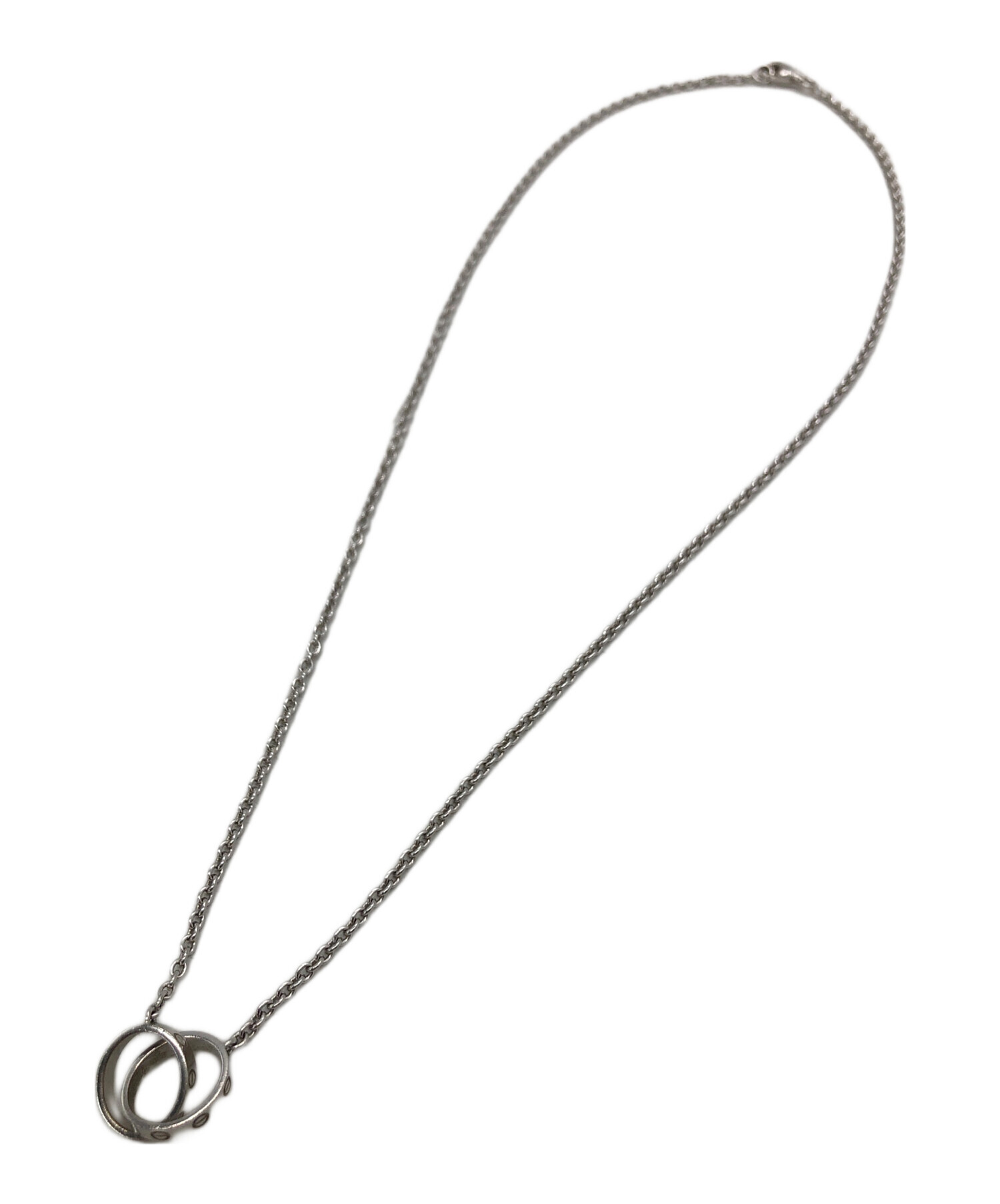 Cartierシルバーネックレス 中古・古着通販】Cartier (カルティエ) ネックレス シルバーカラー