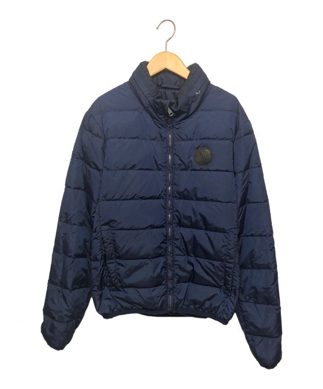 中古・古着通販】GUCCI (グッチ) ロゴパッチダウンジャケット ネイビー