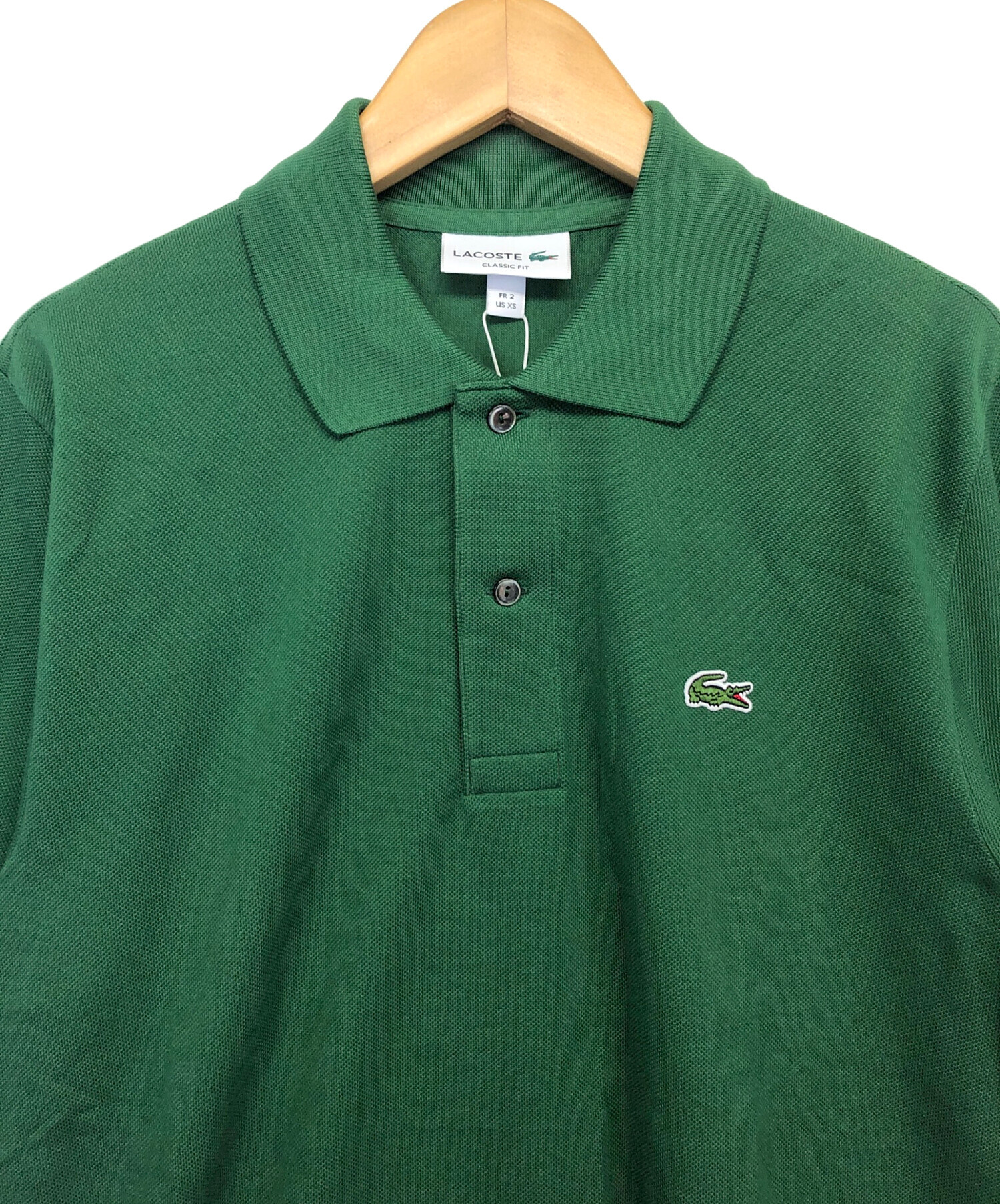 中古・古着通販】LACOSTE (ラコステ) 半袖シャツ グリーン サイズ:2