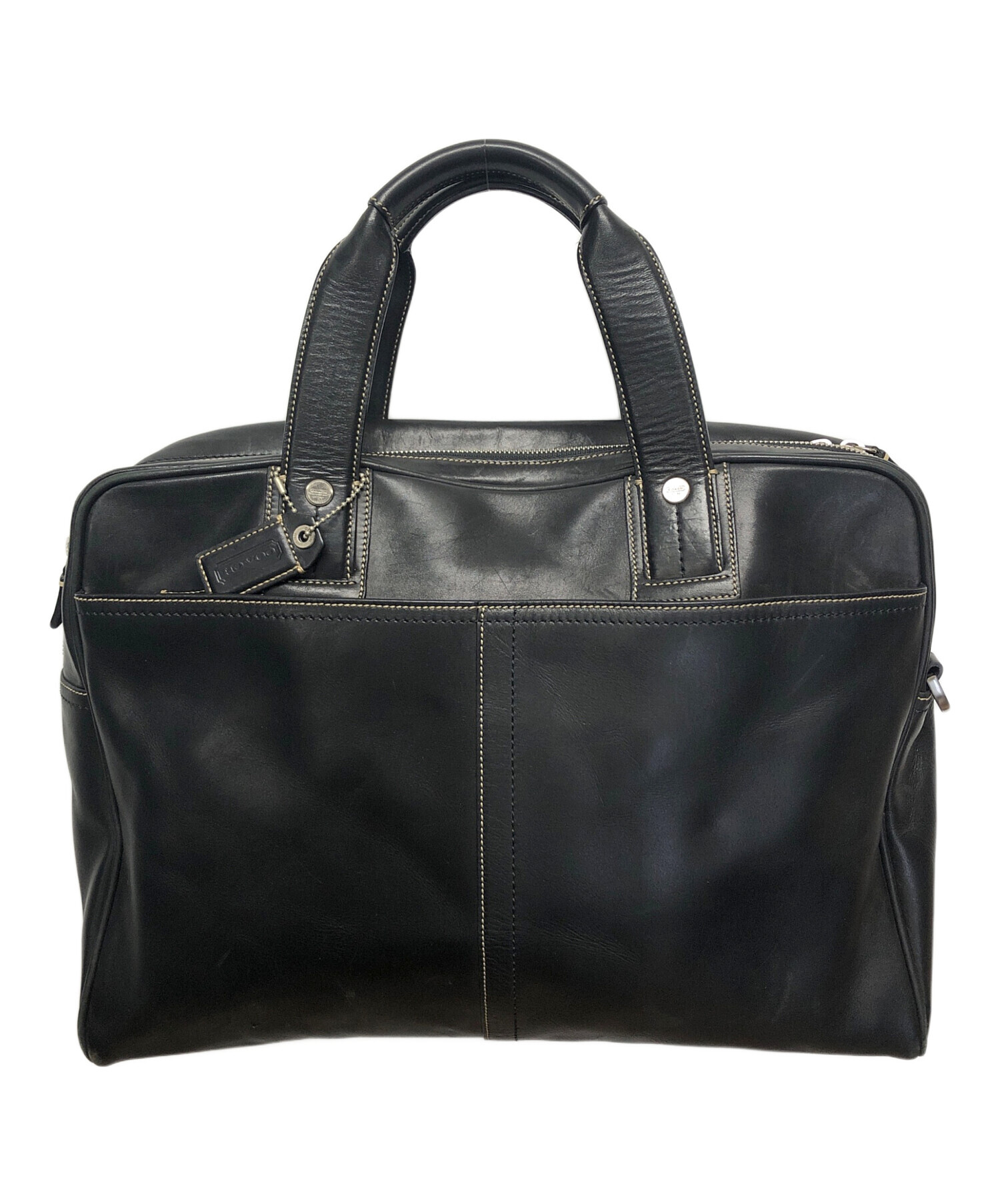 COACH ビジネスバッグ 黒 コーチ F73524 レザー ビジネスバッグ