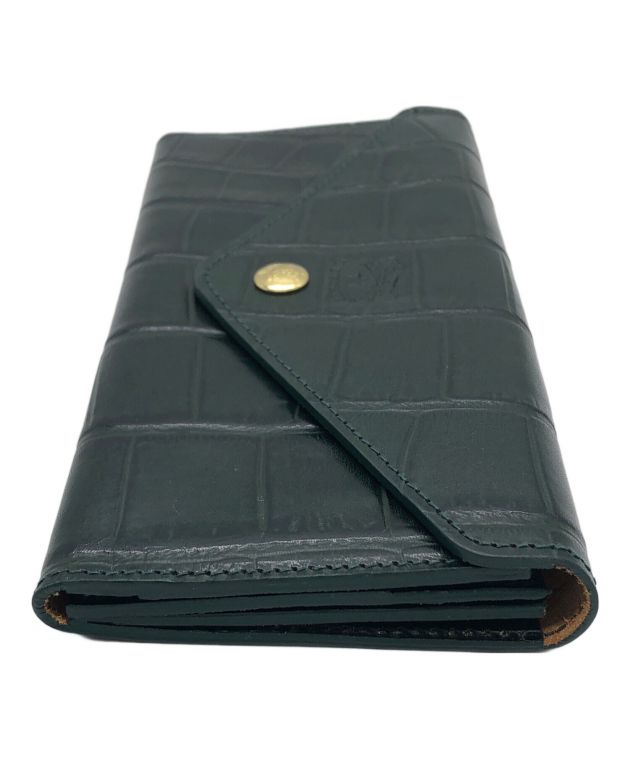 中古・古着通販】IL BISONTE (イル ビゾンテ) クロコ型押し長財布