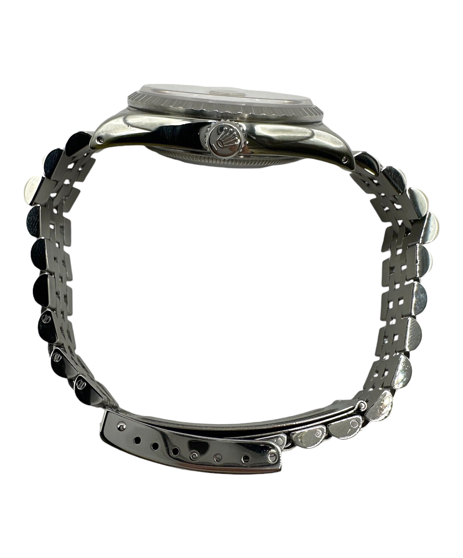 ROLEX ロレックス　デイトジャスト シルバー　オーバーホール済 ロレックス デイトジャスト 36 シルバーバー WGベゼル オイスター