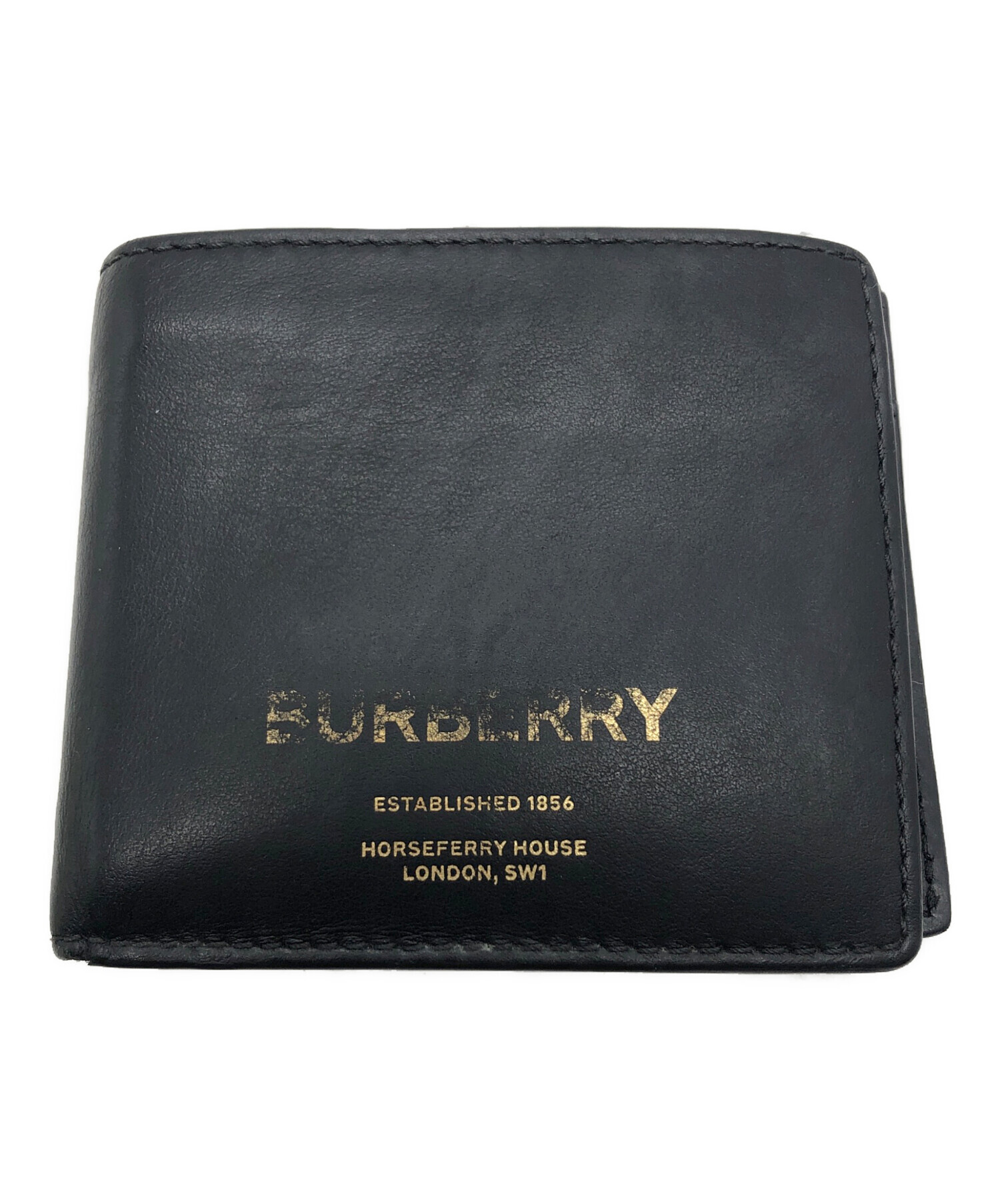 中古・古着通販】BURBERRY (バーバリー) ロゴプリント2つ折り財布